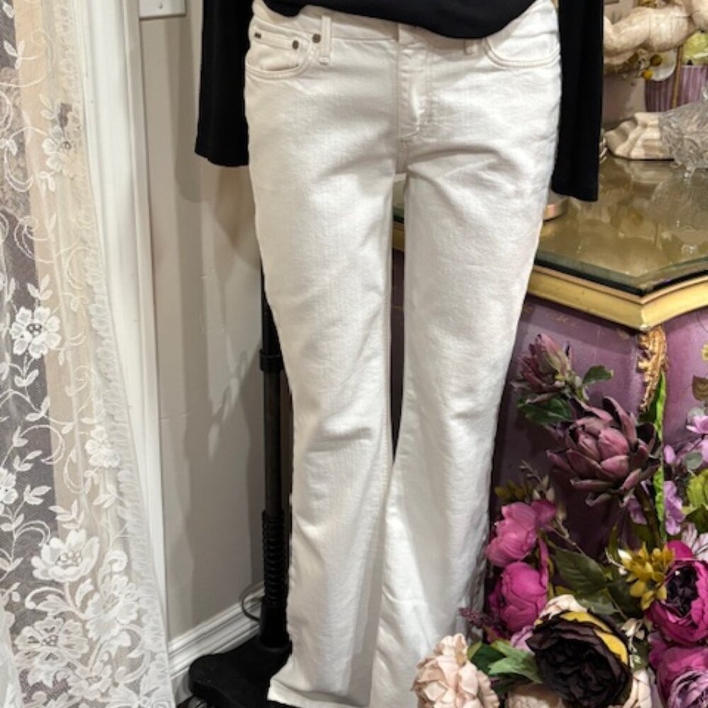 Joe's Jeans WHITE/CREAM 5 Pocket Jean Styling with Designer Detailing NWOT